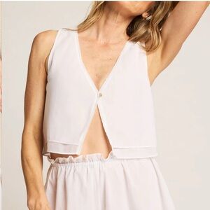 NEGATIVE Underwear Island Play Top Size S 100% Cotton Bridal Summer Spring BNWT